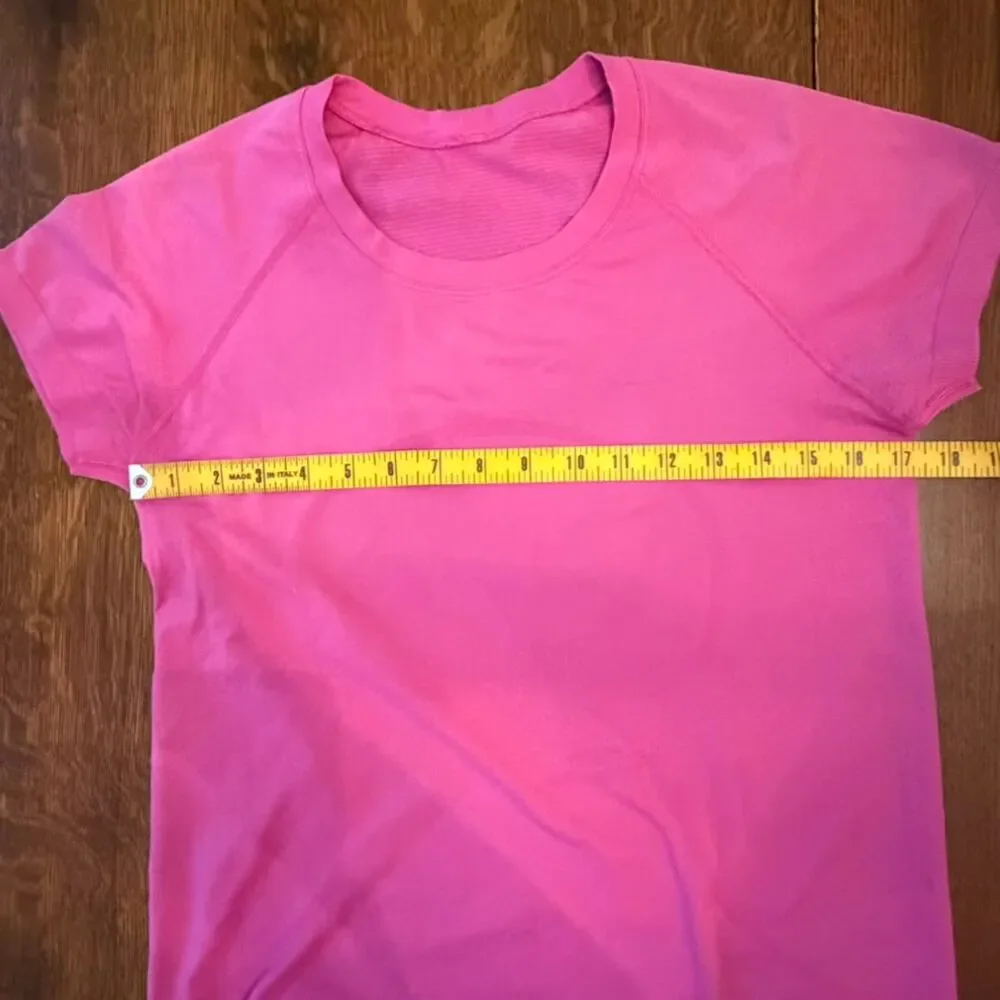 Lululemon Swiftly Tech Short Sleeve Running Top Pink Size 10
